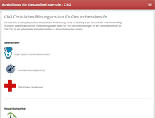 Tablet Screenshot of cbg-net.de